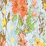 white multi field floral