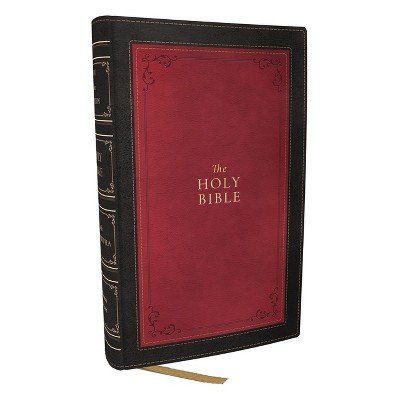 1611 KJV with Apocrypha, Black Leathersoft - by  Thomas Nelson (Leather Bound)