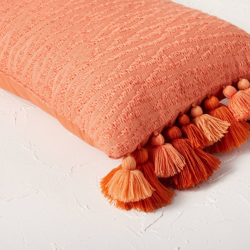 Chunky Woven Lumbar Throw Pillow with Tassels - Opalhouse™ designed with Jungalow™, 5 of 6
