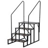 2 Step 1 Handrail RV Steps with Handrails Ladder, Steps for Home, 400 LBS Hot Tub Outdoor Steps, RV Stairs, Camper Steps Portable Stairs for Mobile - 2 of 2