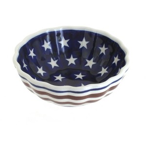 Blue Rose Polish Pottery 1518 Zaklady Small Scallop Dish - 1 of 1