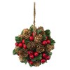 Whisen 5.1" Cone And Berry Ball, Decorative Hanging Ball Christmas Tree Ornaments, Set of 4 - Multicolor - 2 of 4