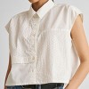 Reistor Women's Embroidered Panel Crop Top - 3 of 4