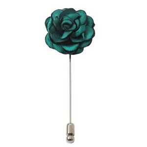 Men's Solid Color Rose Floral Lapel pin - 1 of 3