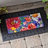 Evergreen English Garden Florals Sassafras Indoor Outdoor Switch Doormat 1'10"x10" Multicolored - 2 of 4