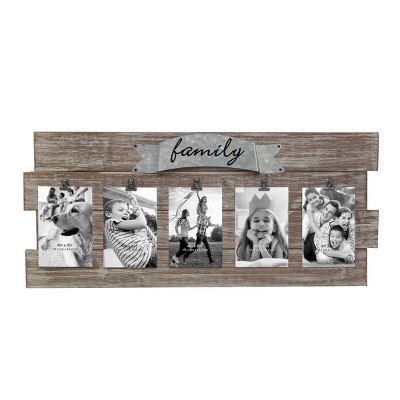 Picture Frames Set Rustic White Collage Picture Frames Wood - Temu