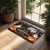Halloween Pumpkin Ghost Home Decor Doormat, Suitable for Entrance, Bedroom, Living Room, Bathroom, Kitchen, Absorbent and Non-Slip Rug - 2 of 4