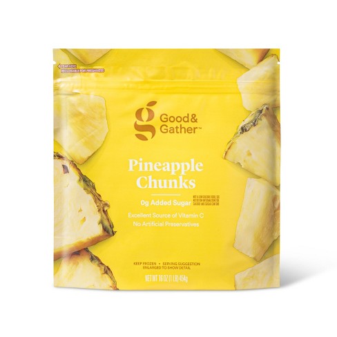 Great Value Pineapple Chunks, Frozen, 16 oz