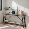 Hommoo 70.9 Inch Long Sofa Table with Shelves - 3 of 4