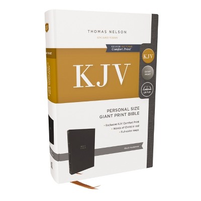 KJV Holy Bible: Personal Size Giant Print, Hardcover, Red Letter, Comfort Print: King James Version - by  Thomas Nelson