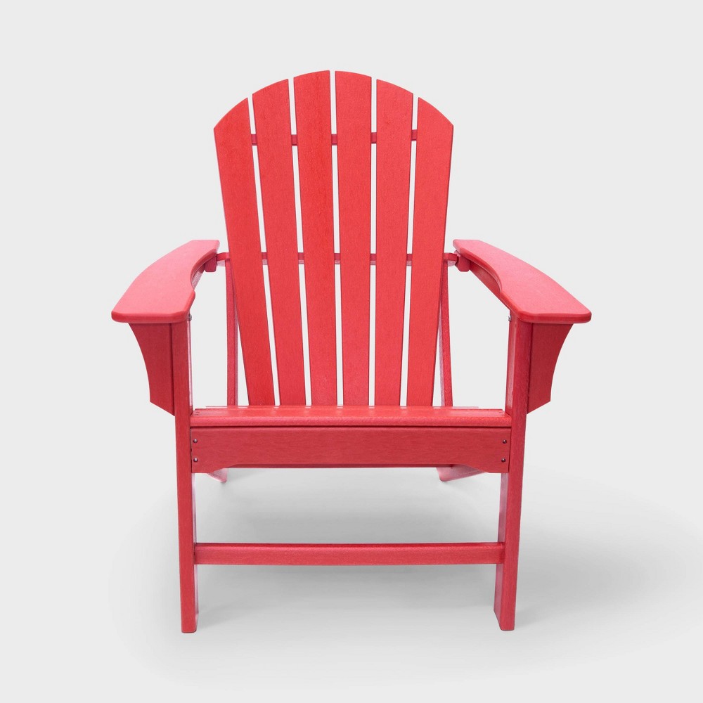 Hampton Outdoor Adirondack Chair - Red - LuXeo