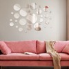 Aoibox Frameless Round Wall Mirrors with Acrylic Adhesive for Home Decor, Craft Projects, Bedroom, Bathroom, and Various DIY Applications (28 Pieces) - 4 of 4