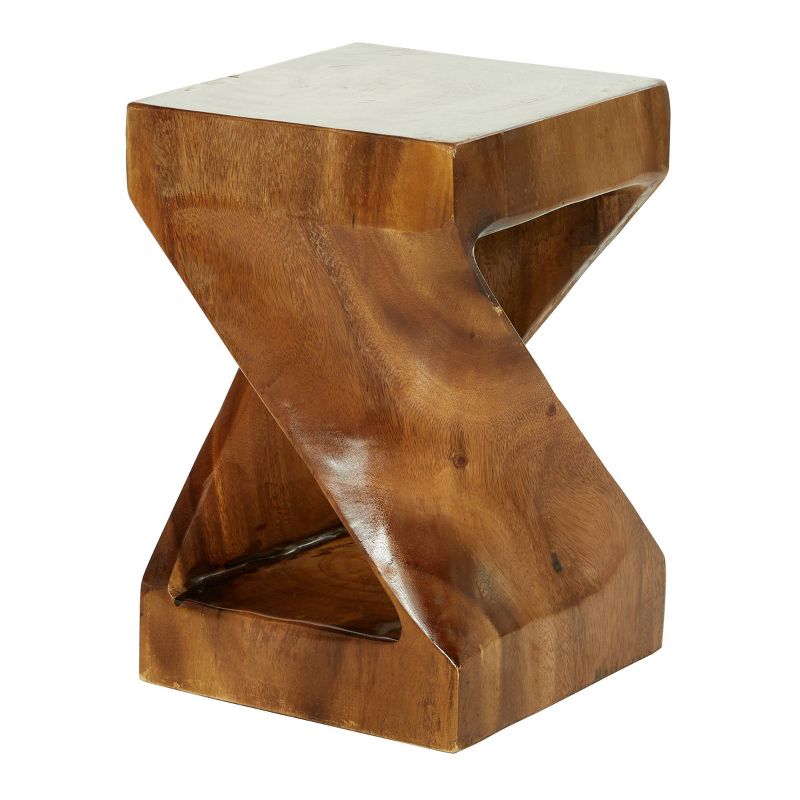 Contemporary Saur Wood Accent Table Brown - Olivia &#38; May, 1 of 7