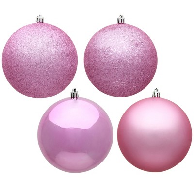 Christmas By Krebs - Plastic Shatterproof Ornament Decoration - Perfect  Pink Glitter, 8 Inch (200mm) [1 Count] : Target