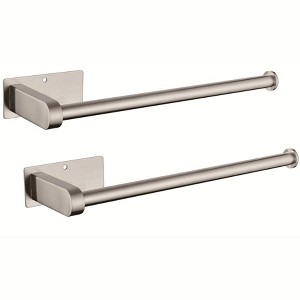 OUTSUPPLY 2 Pcs Bathroom Towel Holders, Paper Towels Rolls for Kitchen, Both Available in Adhesive and Screws - 1 of 4