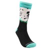 Skeleton Walking In Front of the Moon Socks - (Women's Sizes Adult Medium) from the Sock Panda - image 3 of 4