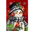 Briarwood Lane Winter Garden Flag 12x18 For Outdoor Snowman With Cardinals For Winter Garden Flag Flags For Outside - 3 of 4