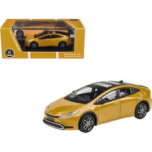 2023 Toyota Prius Maximum Yellow with Black Top and Sun Roof 1/64 Diecast Model Car by Paragon - 1 of 4