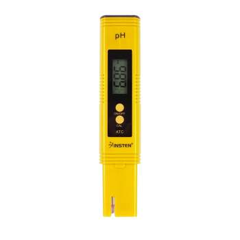 Insten - Digital pH Meter Tester Pen for Water Hydroponics, High Accuracy, Pocket Size, 0-14 pH Measurement Range