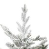 Northlight Real Touch™ Pre-Lit B/O Tamarack Pine Artificial Christmas Tree with Burlap - 2' Warm White LED - 3 of 4