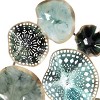 Metal Plate 3D Overlapping Discs Wall Decor Multi Colored - Olivia & May - 4 of 4