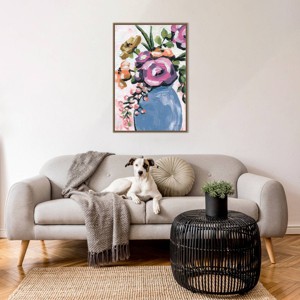 Amanti Art Painterly Florals in Vase II by Yvette St. Amant Framed Wall Art Print - 1 of 4