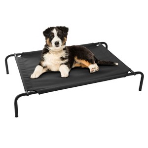 Munora Elevated Pet Bed - Cooling Cot for Dogs & Cats (M Size) - Breathable Oxford Fabric, Steel Frame - Portable for Indoor/Outdoor Use - 1 of 4