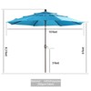 Aoodor 10 ft Patio Umbrella, Outdoor Table Umbrella, Market Umbrella with 3 Tier - 3 of 4