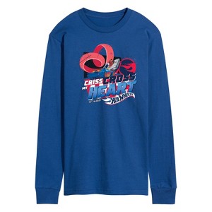 Men's - Hot Wheels - Criss Cross Heart Long Sleeve Graphic T-Shirt - 1 of 4