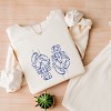 Simply Sage Market Two Lobsters Blue Lightweight Garment Dyed Sweatshirt - 3 of 4