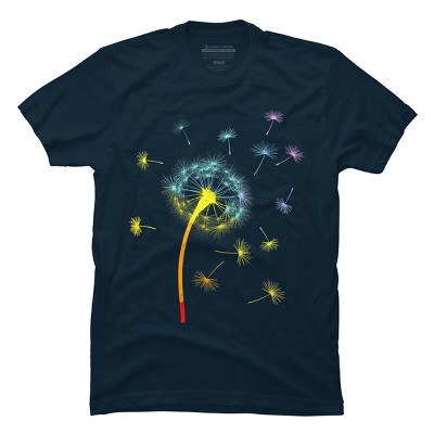 Design By CreativeHT Humans Rainbow Colorful Dandelion Flower Pride By CreativeHT T-Shirt