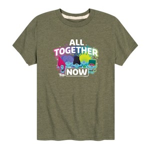 Boys' - Trolls - All Together Now Branch and Brothers Short Sleeve Graphic T-Shirt - 1 of 4