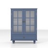 NicBex Modern Minimalist Dining Room Cabinet with Storage,Double Glass Doors and Drawer,Wooden Storage Sideboard Cupboard for Living Room - 3 of 4