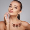 Unique Bargains Realistic Collarbone Temporary Tatto Red Black 1 Pc - 2 of 4