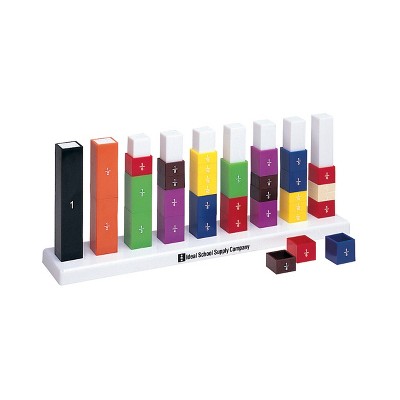 Carson Dellosa Education Fraction Stax® Set Math Manipulative, Grade 2-6 (51 stacking pieces)