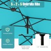 Tangkula 13FT Double-sided Patio Umbrella w/ Crank Handle Umbrella Base Safety Lock - 4 of 4