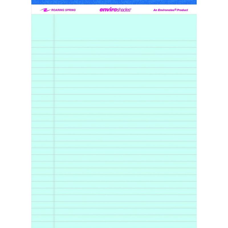 Enviroshades Legal Pads, 8-1/2 x 11-3/4 Inches, Blue, 50 Sheets, Pack of 3, 2 of 3