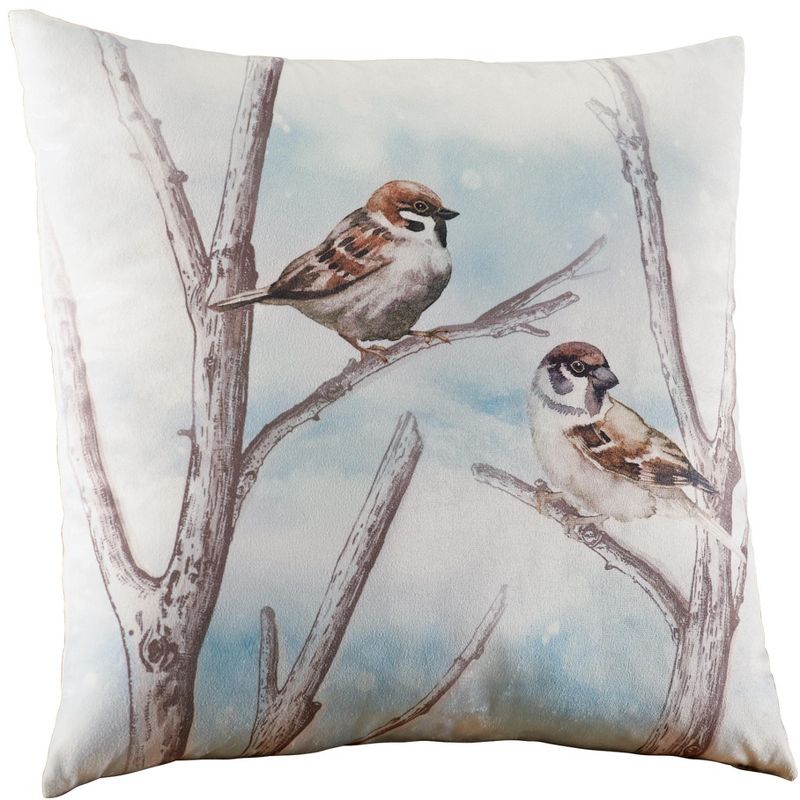 Collections Etc Beautiful Birds Removable Cover Accent Pillow 16 X 16 X 1, 1 of 3