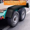 Acekool Trailer Fenders (2-Pack) - Fits 13"-15" Wheels on Tandem Axles, 12-Gauge Steel, 73"x10"x13" Unpainted - 3 of 4