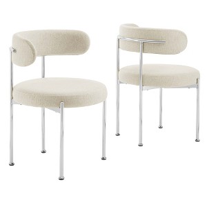 Modway Albie Fabric Dining Chairs - Set of 2 - 1 of 4
