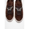 Anda - Brown Suede Leather Buckled Sneakers (Women) | Forever & Always Shoes - 3 of 4