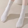 Anna-Kaci Women's 3 - Pack Crew Socks with Embroidered Bow Detail and Soft Comfortable Knit Fabric - 4 of 4
