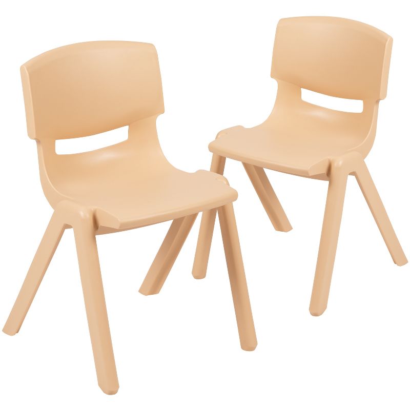 Flash Furniture 2 Pack Plastic Stackable School Chair with 13.25" Seat Height, 2 of 12