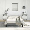 vidaXL Twin Bed Frame, Fabric Upholstered Platform Bed Frame, Dark Gray, No Mattress - 3 of 4