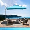 TiramisuBest 9ft Aluminum Cantilever Tilt Patio Umbrella with Center Pole - Lake Blue (Not Base) - 4 of 4