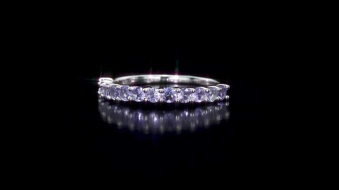 .84 CT. T.W. Tanzanite Stacking Ring in Sterling Silver, 2 of 7, play video