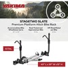 Yakima StageTwo 2 Inch Premium Platform 2 Bike Tray Hitch Rack Accommodates 52 Inches Wheelbases with Remote Tilt Lever and SKS Locks, Slate - 4 of 4