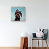 Marcelo Unframed Wall Canvas - Masterpiece Art Gallery: Playful Dog, Helicopter Hat, Modern Decor, 20x20" - 4 of 4
