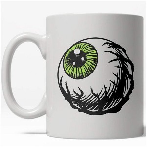 Crazy Dog T-Shirts Eyeball Mug Funny Halloween Scary Coffee Cup - 11oz - 1 of 4