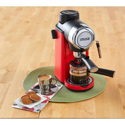 Aria 11.8" Stainless Steel Espresso and Cappuccino Maker with Steam Wand
